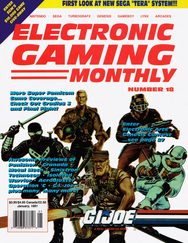 Electronic Gaming Monthly Issue 18 (January 1991) cover